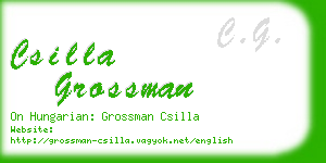 csilla grossman business card
